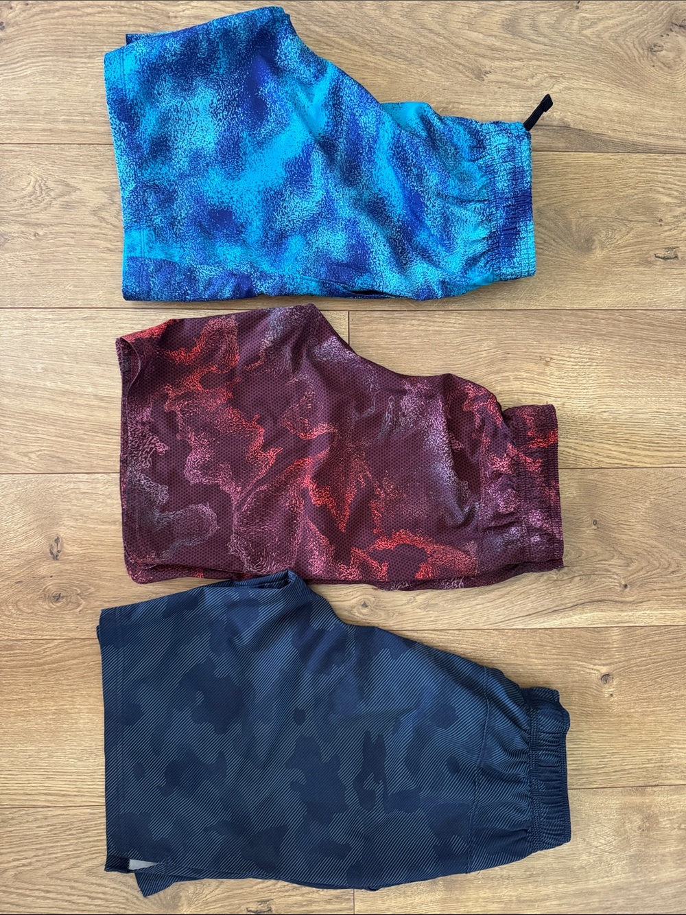 Kids Active Shorts — Blue, Red, Navy (3-Pack)